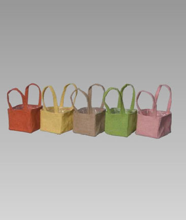 Jute Cube Bag